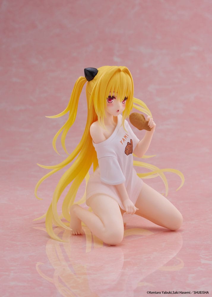To Love-Ru Darkness PVC Statue Desktop Cute Figure Golden Darkness Roomwear Ver. 13 cm Prizefiguren Yokina