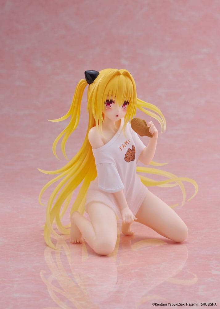 To Love-Ru Darkness PVC Statue Desktop Cute Figure Golden Darkness Roomwear Ver. 13 cm Prizefiguren Yokina