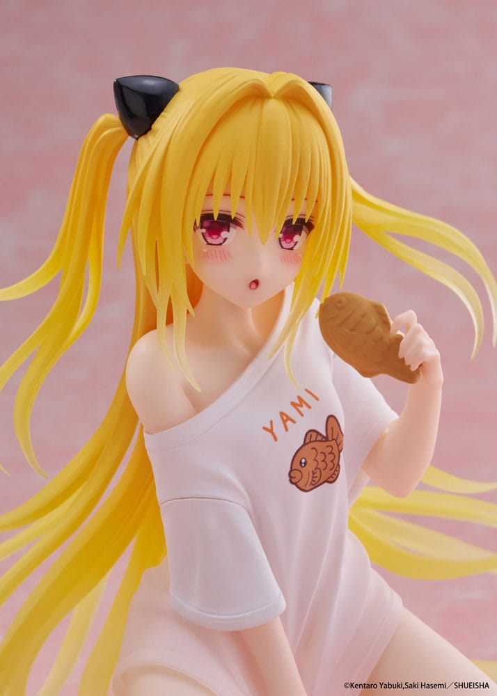 To Love-Ru Darkness PVC Statue Desktop Cute Figure Golden Darkness Roomwear Ver. 13 cm Prizefiguren Yokina