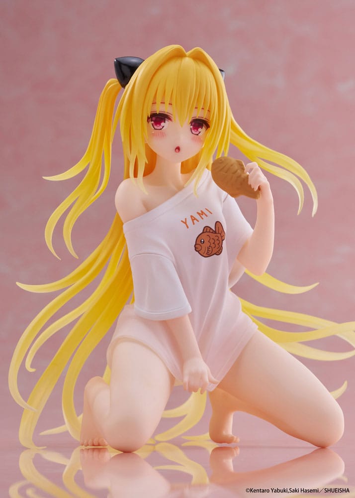 To Love-Ru Darkness PVC Statue Desktop Cute Figure Golden Darkness Roomwear Ver. 13 cm Prizefiguren Yokina