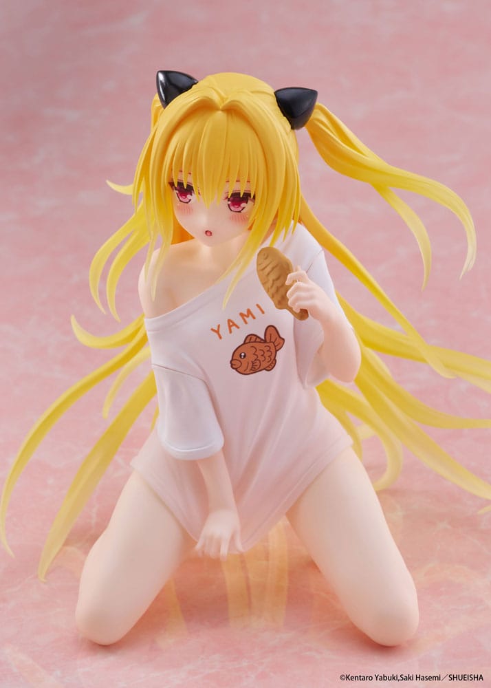 To Love-Ru Darkness PVC Statue Desktop Cute Figure Golden Darkness Roomwear Ver. 13 cm Prizefiguren Yokina
