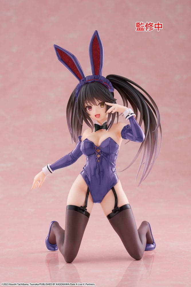 Date A Live V PVC Statue Desktop Cute Figure Kurumi Tokisaki Bunny Ver. Renewal 13 cm Prizefiguren Yokina