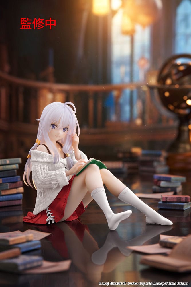 Wandering Witch: The Journey of Elaina PVC Statue Desktop Cute Figure Elaina Casual Clothes Ver. Renewal 13 cm Prizefiguren Yokina