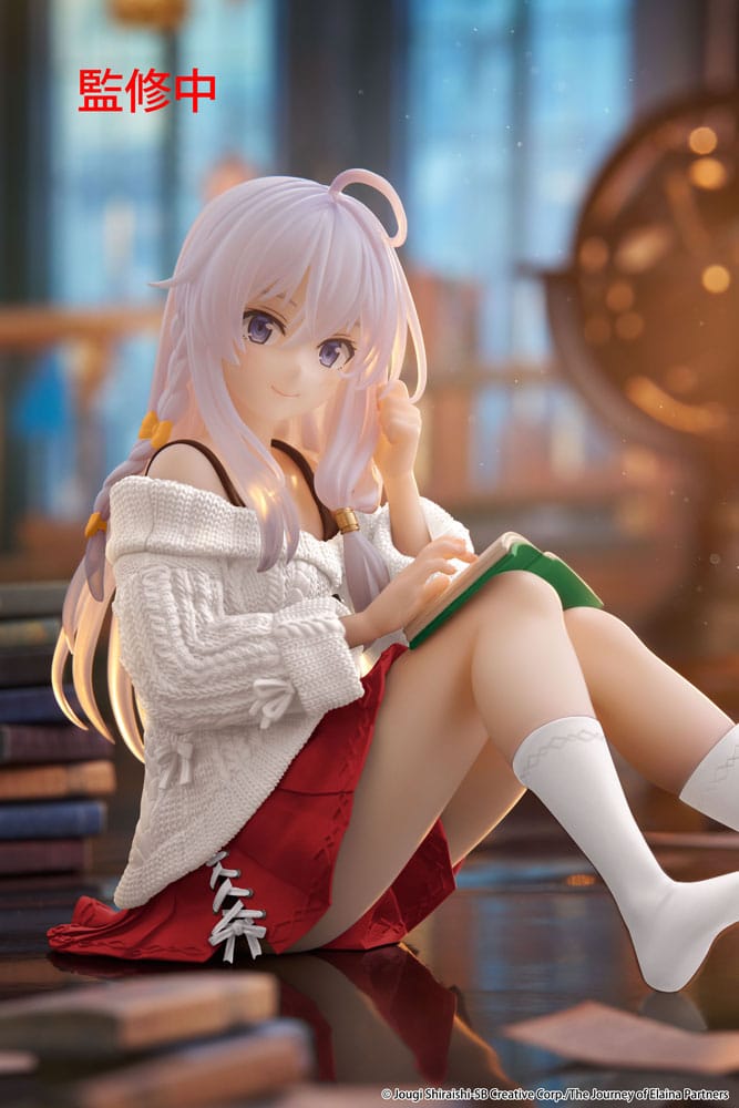 Wandering Witch: The Journey of Elaina PVC Statue Desktop Cute Figure Elaina Casual Clothes Ver. Renewal 13 cm Prizefiguren Yokina