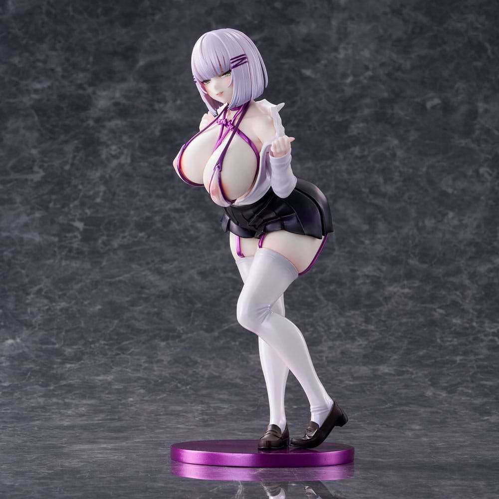 Original Character PVC Statue Silver-haired girl Illustration by Mitsudoue 25 cm Hentai Yokina