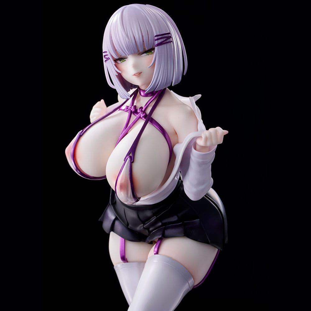 Original Character PVC Statue Silver-haired girl Illustration by Mitsudoue 25 cm Hentai Yokina