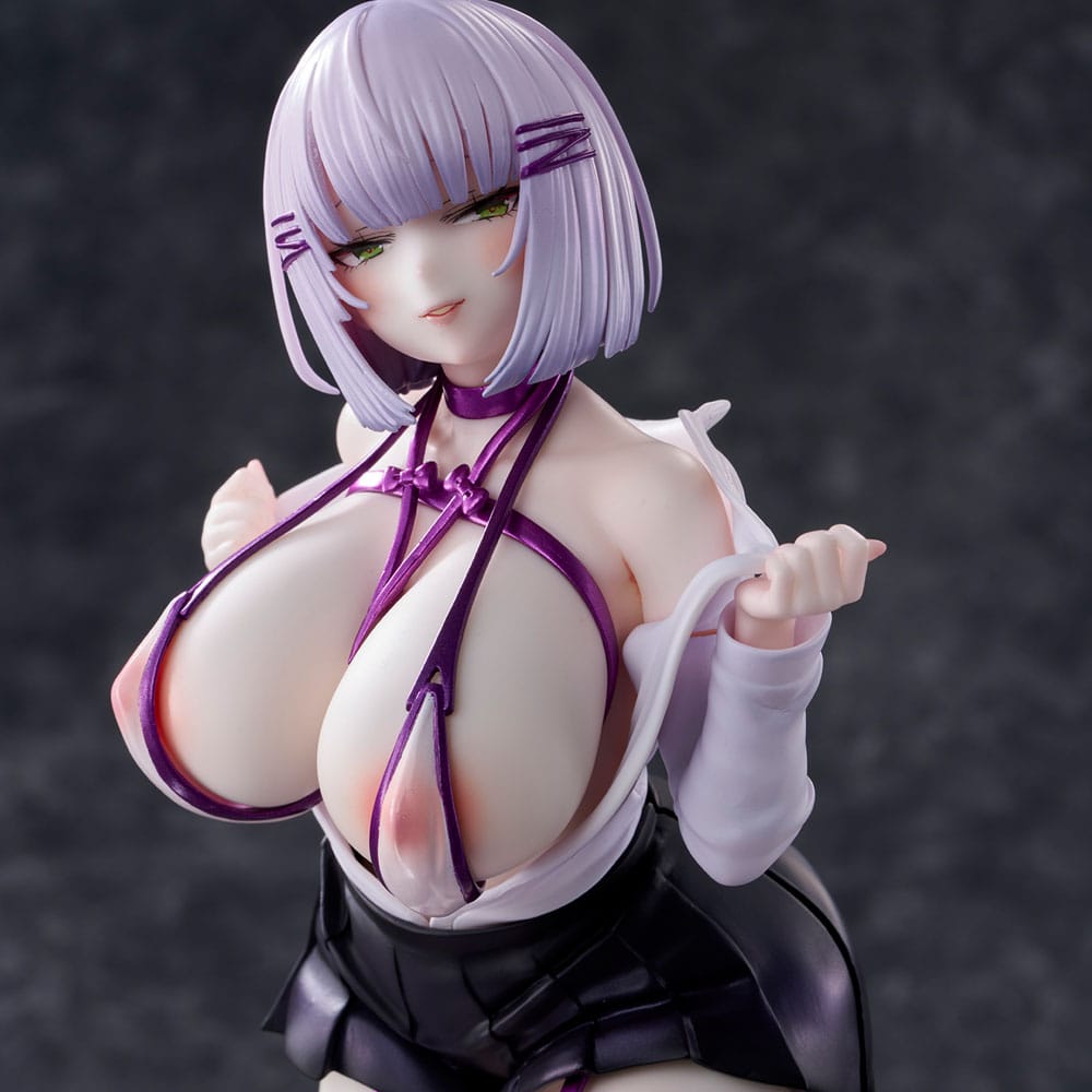 Original Character PVC Statue Silver-haired girl Illustration by Mitsudoue 25 cm Hentai Yokina