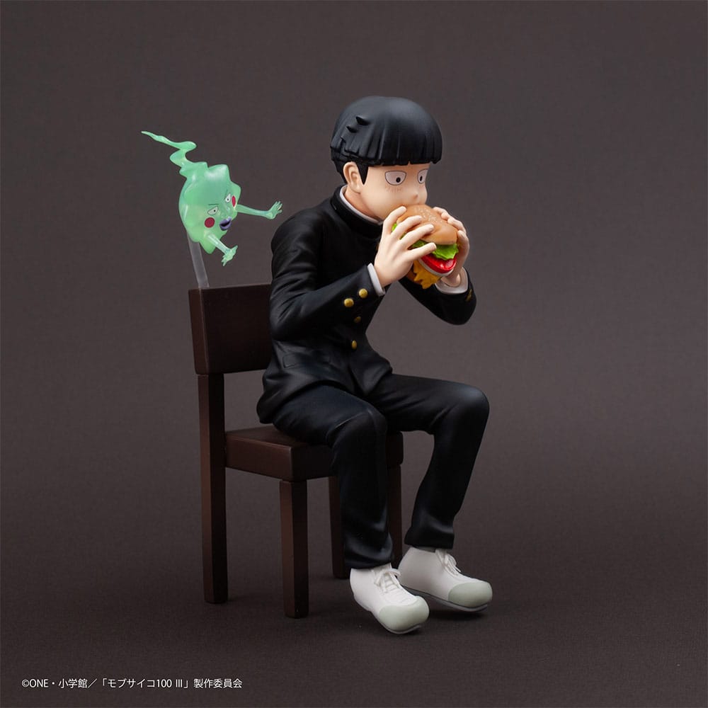 Mob Psycho 100 III x Bunbougu Cafe 2022 PVC Statue Shigeo Kageyama & Ekubo 13 cm Prizefiguren Yokina