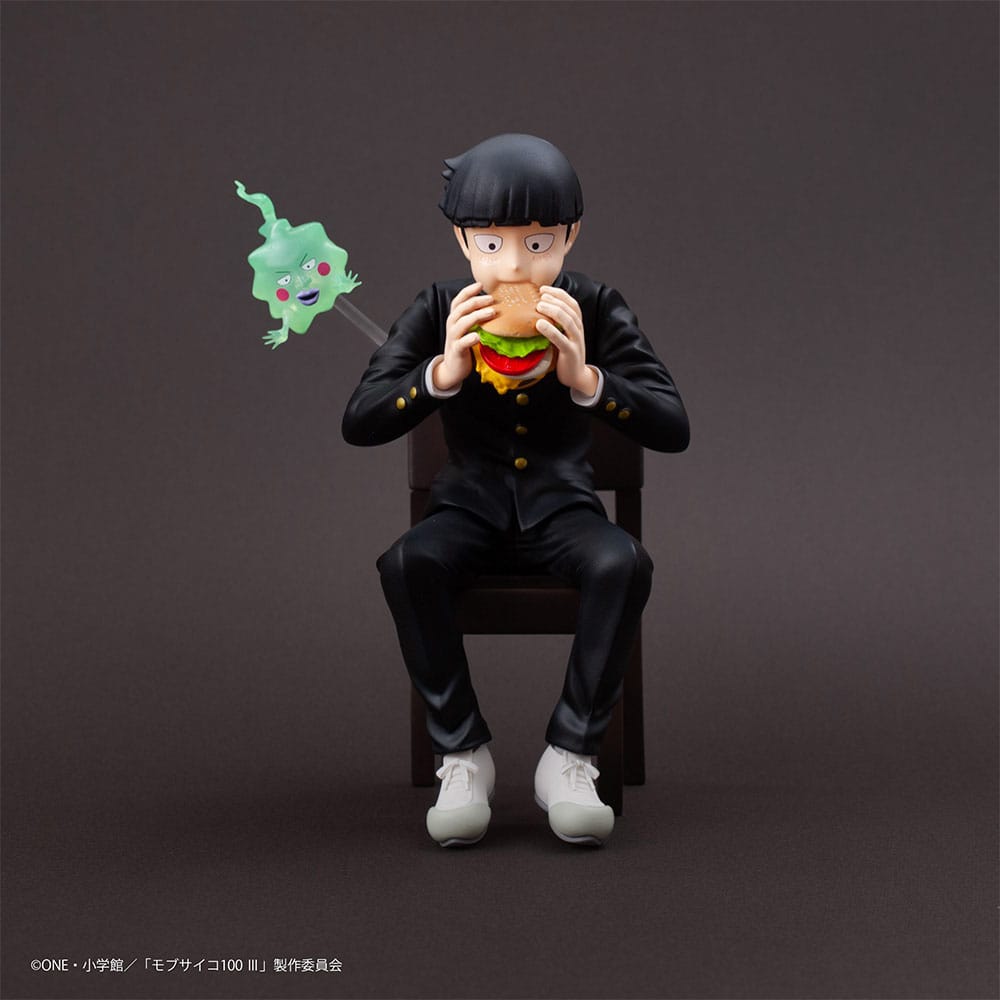 Mob Psycho 100 III x Bunbougu Cafe 2022 PVC Statue Shigeo Kageyama & Ekubo 13 cm Prizefiguren Yokina