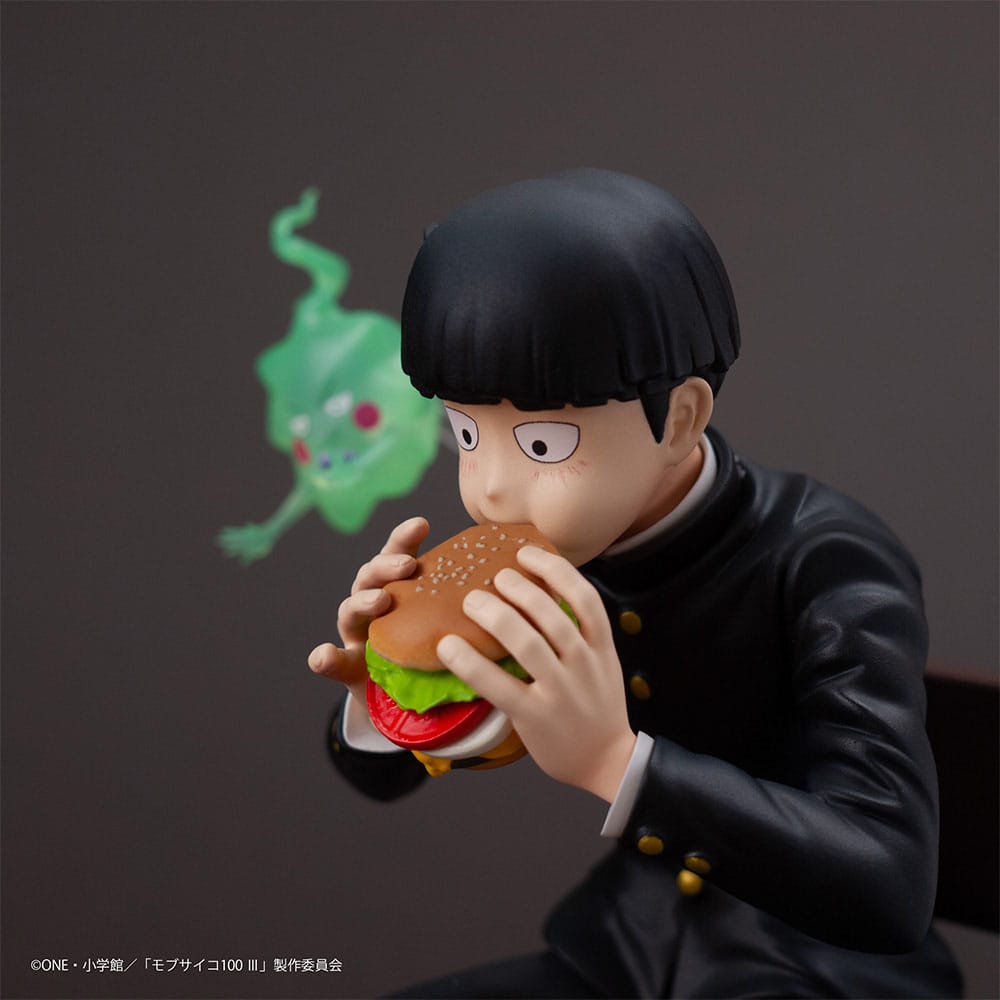 Mob Psycho 100 III x Bunbougu Cafe 2022 PVC Statue Shigeo Kageyama & Ekubo 13 cm Prizefiguren Yokina