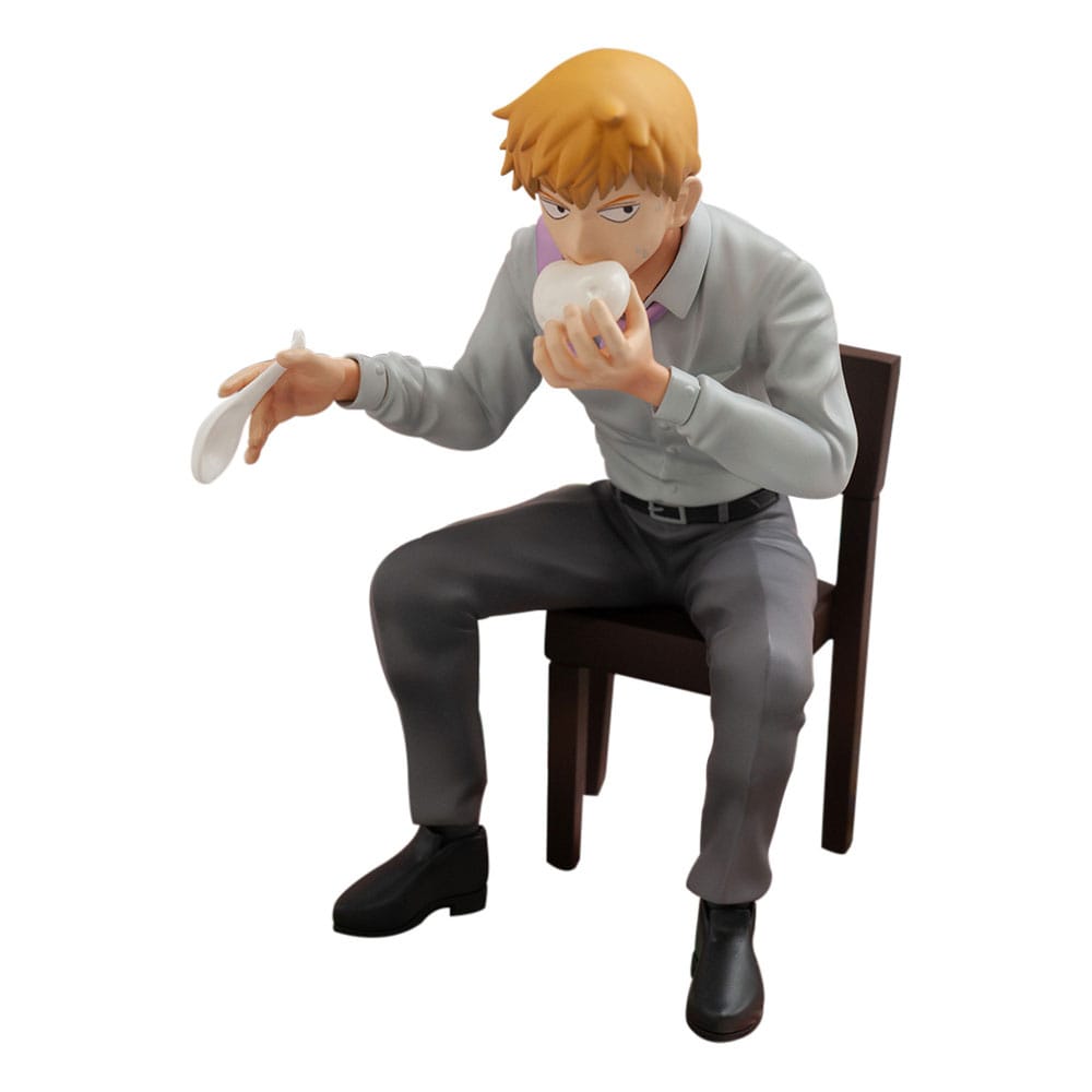 Mob Psycho 100 III x Bunbougu Cafe 2022 PVC Statue Arataka Reigen 14 cm Prizefiguren Yokina