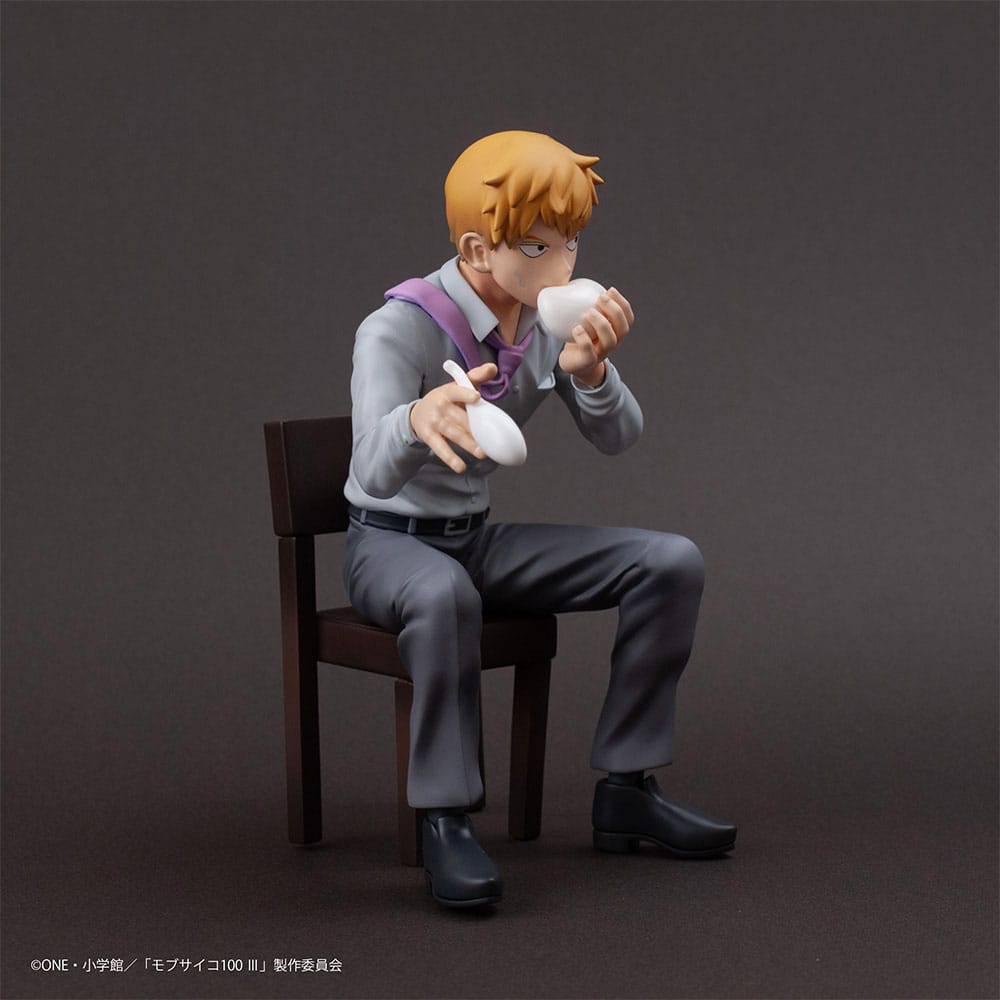 Mob Psycho 100 III x Bunbougu Cafe 2022 PVC Statue Arataka Reigen 14 cm Prizefiguren Yokina