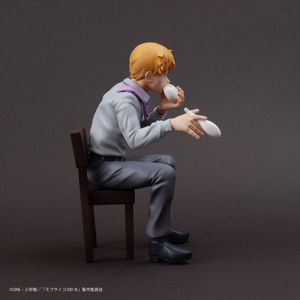 Mob Psycho 100 III x Bunbougu Cafe 2022 PVC Statue Arataka Reigen 14 cm Prizefiguren Yokina