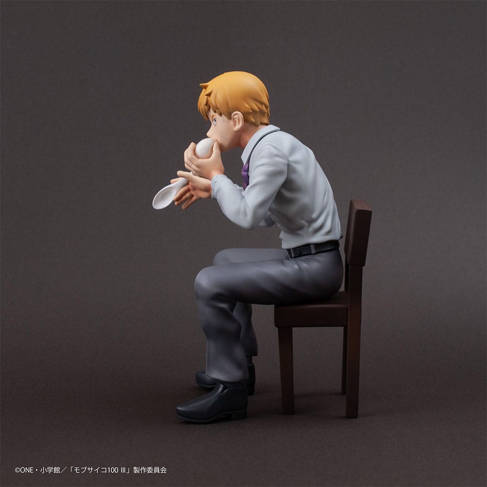 Mob Psycho 100 III x Bunbougu Cafe 2022 PVC Statue Arataka Reigen 14 cm Prizefiguren Yokina