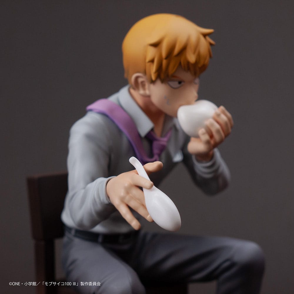 Mob Psycho 100 III x Bunbougu Cafe 2022 PVC Statue Arataka Reigen 14 cm Prizefiguren Yokina