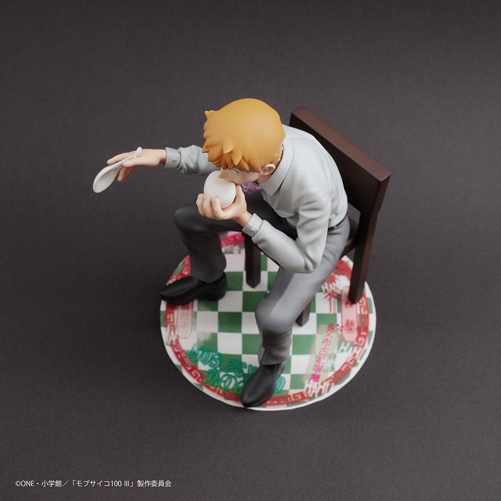 Mob Psycho 100 III x Bunbougu Cafe 2022 PVC Statue Arataka Reigen 14 cm Prizefiguren Yokina