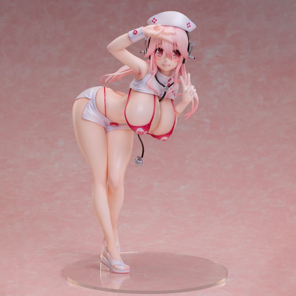 Super Sonico PVC Statue 1/6 Super Sonico Nurse Bikini Ver. 22 cm Scalefiguren Yokina