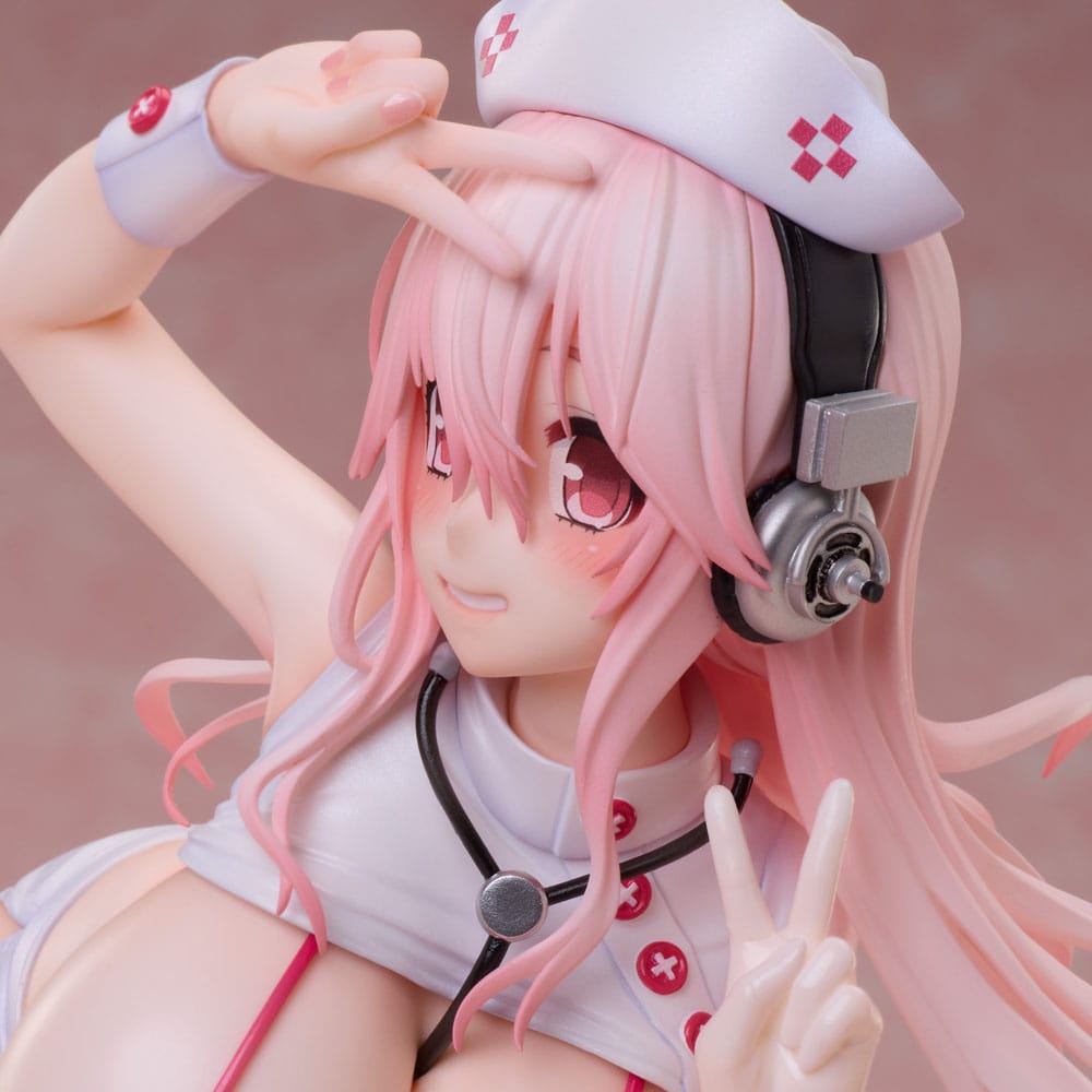 Super Sonico PVC Statue 1/6 Super Sonico Nurse Bikini Ver. 22 cm Scalefiguren Yokina