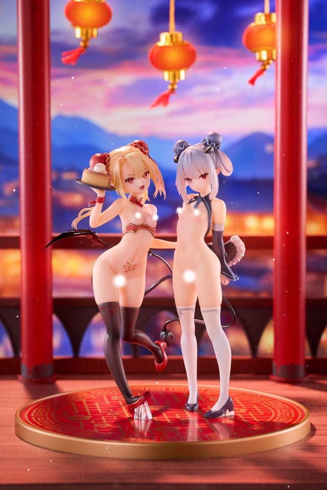 Original Character PVC Statuen 1/8 Tamano Kedama Tiffany & Chloe 16 cm Hentai Yokina