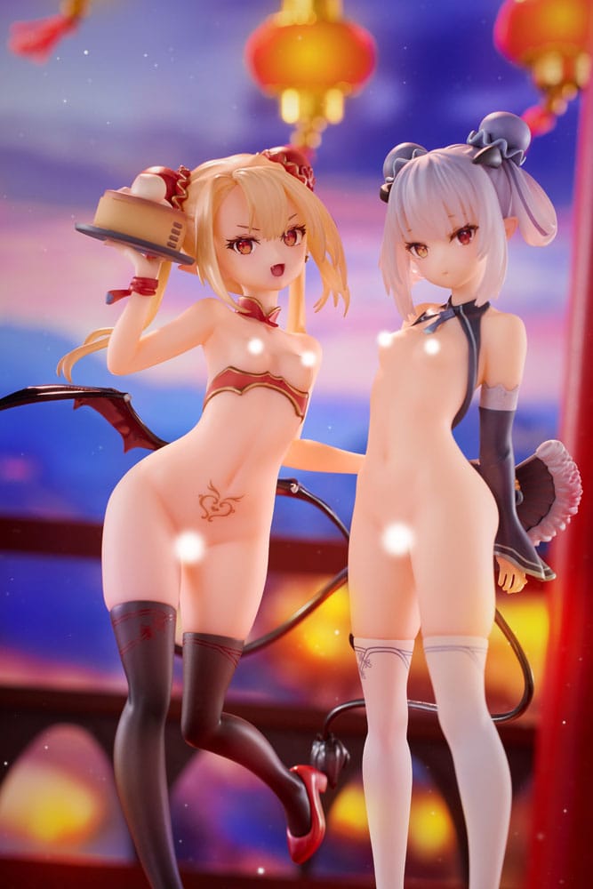 Original Character PVC Statuen 1/8 Tamano Kedama Tiffany & Chloe 16 cm Hentai Yokina