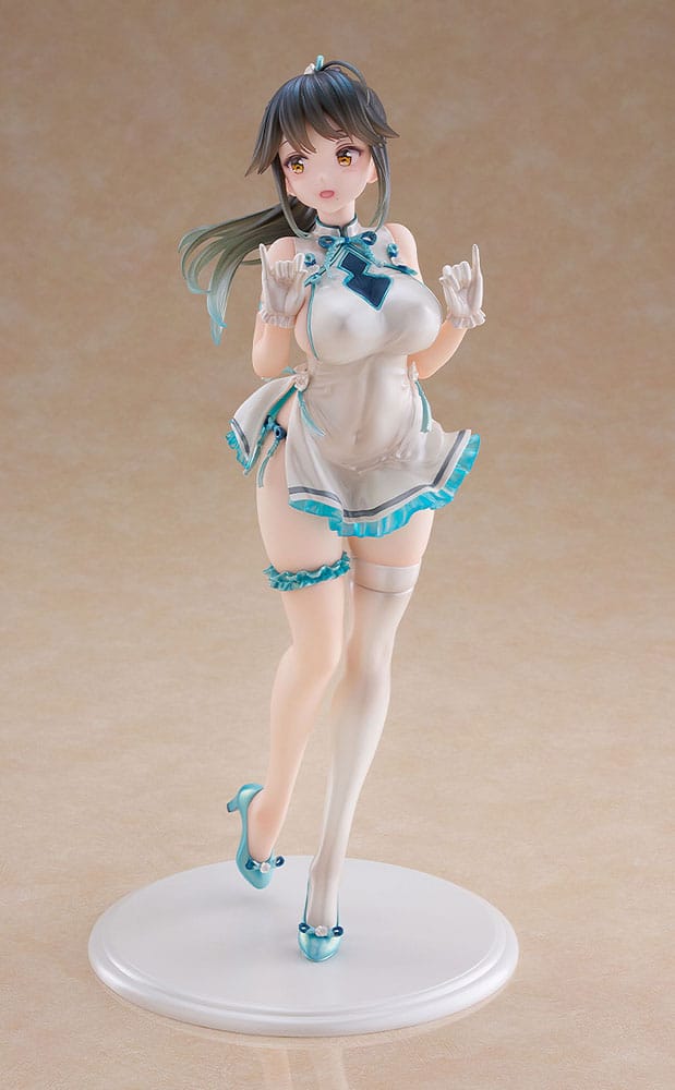 Avian Romance Pink Label 5 PVC Statue 1/6 Ponytail Girl: Qipao 29 cm Scalefiguren Yokina