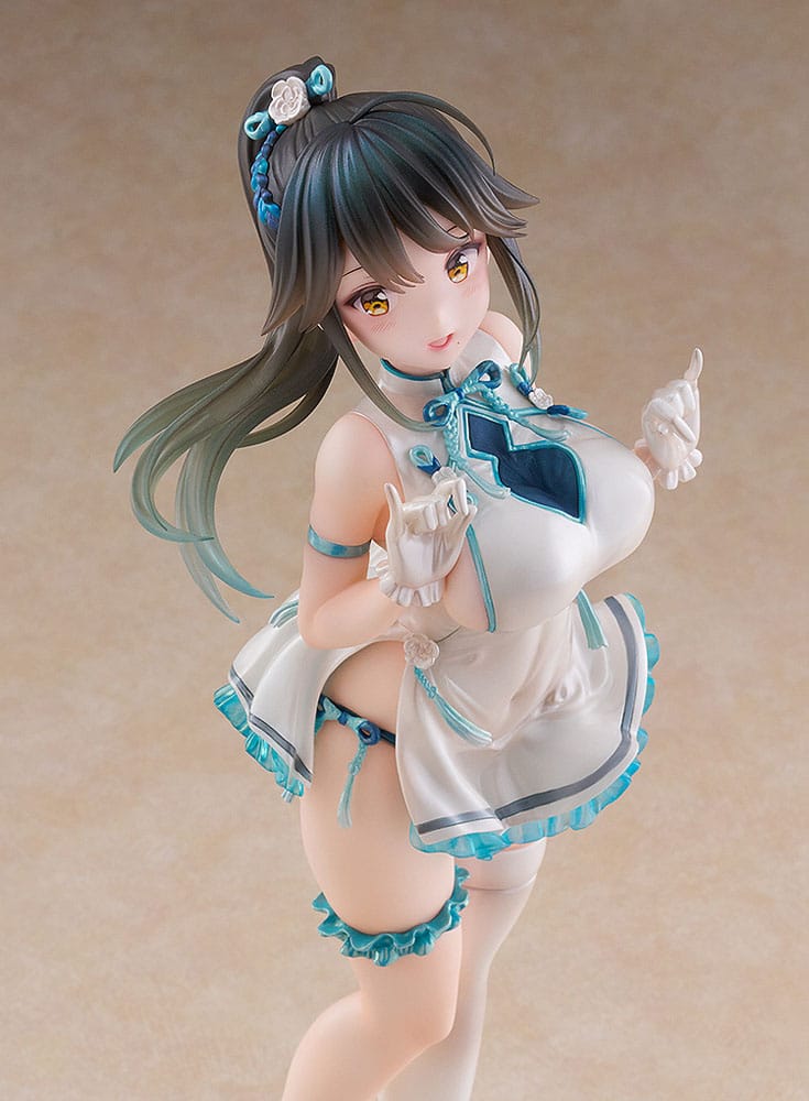 Avian Romance Pink Label 5 PVC Statue 1/6 Ponytail Girl: Qipao 29 cm Scalefiguren Yokina