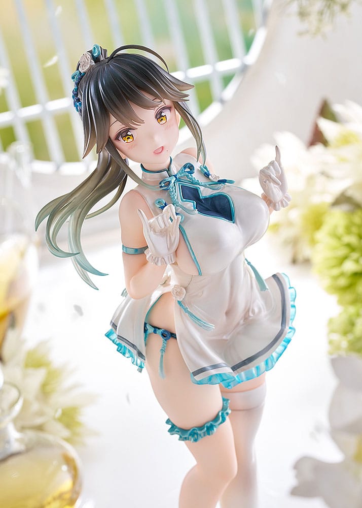 Avian Romance Pink Label 5 PVC Statue 1/6 Ponytail Girl: Qipao 29 cm Scalefiguren Yokina