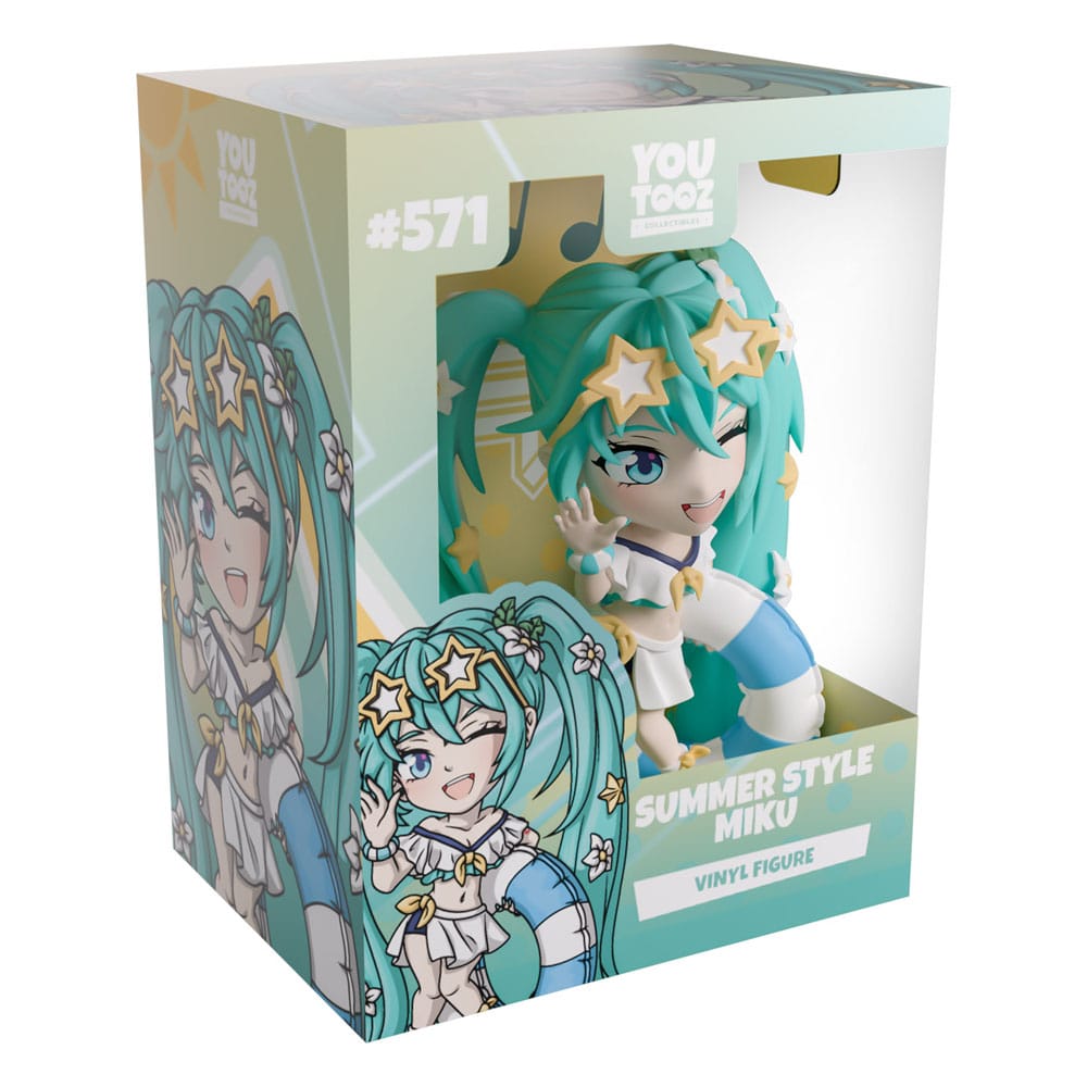 Hatsune Miku Vinyl Figur Summer Style Miku 12 cm Prizefiguren Yokina