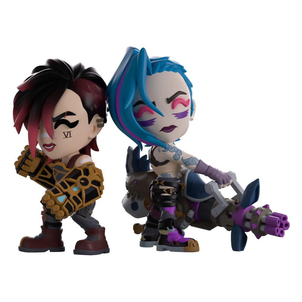 League of Legends: Arcane Vinyl Figuren 2er-Pack Vi & Jinx 11 cm Prizefiguren Yokina