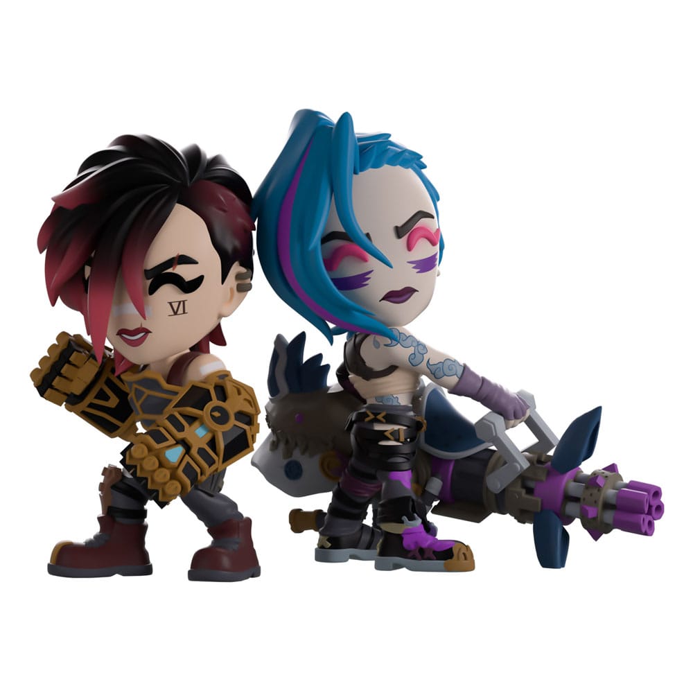 League of Legends: Arcane Vinyl Figuren 2er-Pack Vi & Jinx 11 cm Prizefiguren Yokina