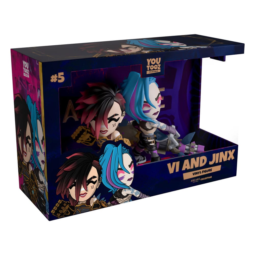League of Legends: Arcane Vinyl Figuren 2er-Pack Vi & Jinx 11 cm Prizefiguren Yokina
