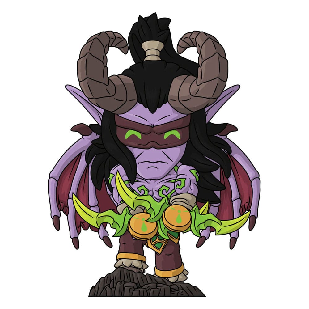 World of Warcraft Vinyl Figur Illidan Stormrage 13 cm Prizefiguren Yokina