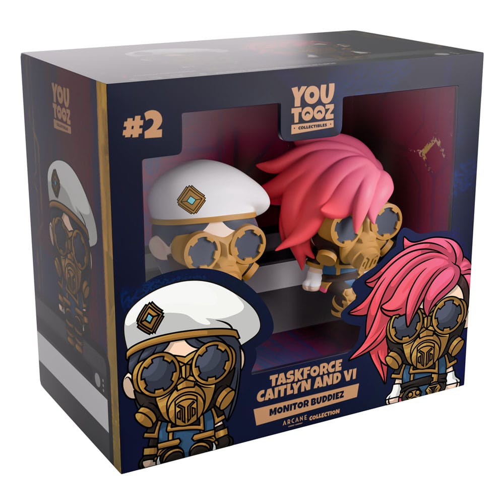 Arcane Vinyl Figuren 2er-Pack Caitlyn & Vi Taskforce 7 cm Prizefiguren Yokina